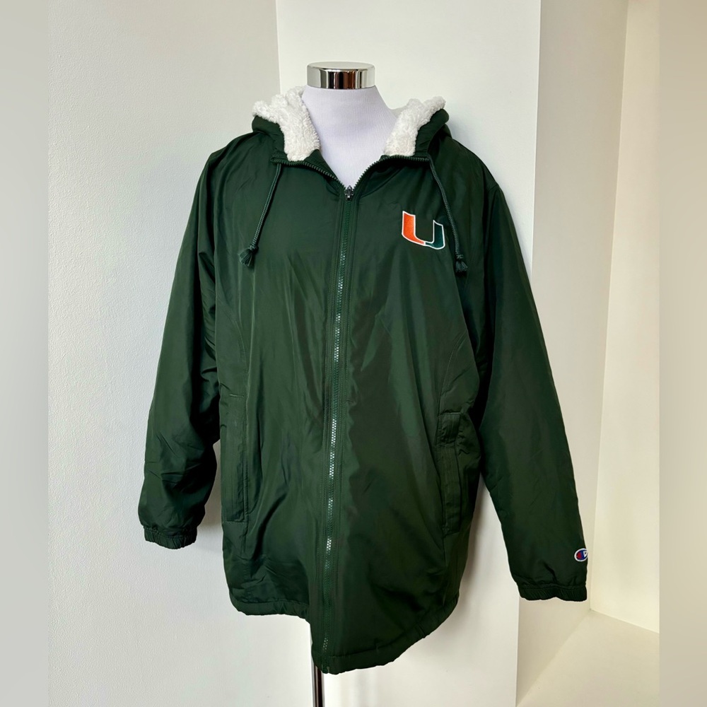 University of Miami Champion Lined Windbreaker size L
